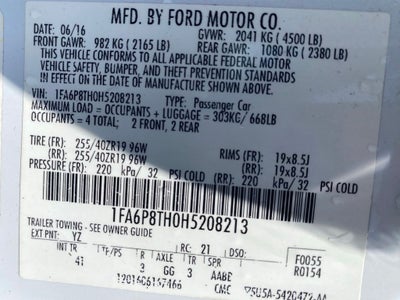 2017 Ford Mustang EcoBoost Premium