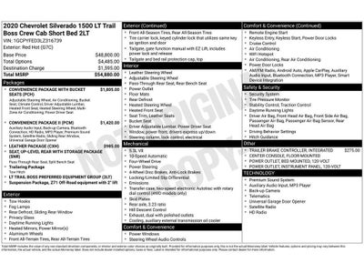 2020 Chevrolet Silverado 1500 LT Trail Boss