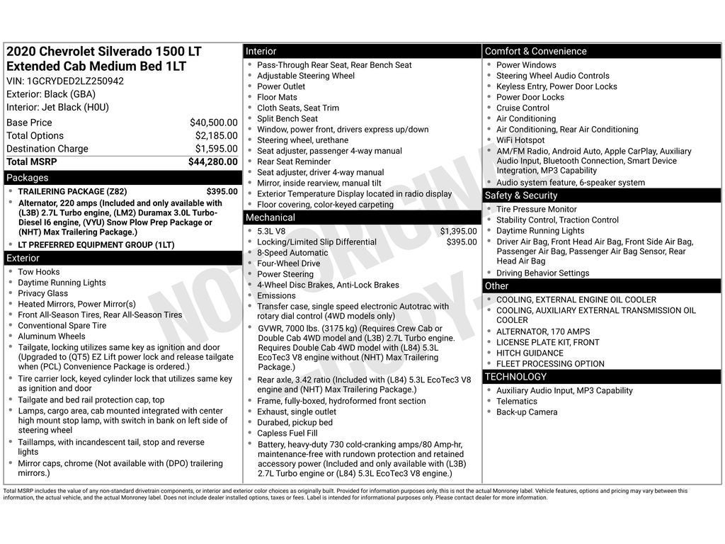 2020 Chevrolet Silverado LT