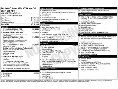 2021 GMC Sierra 1500 AT4