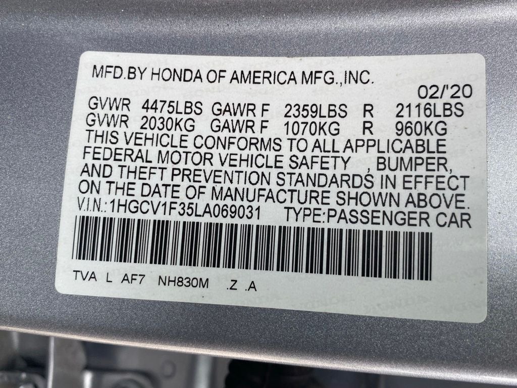 2020 Honda Accord Sport
