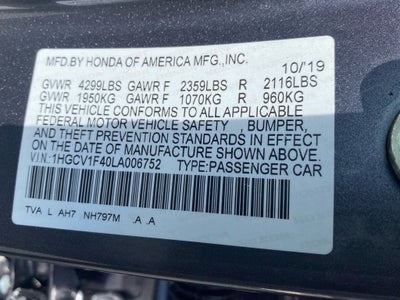 2020 Honda Accord EX