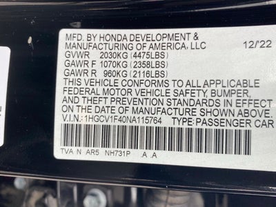 2022 Honda Accord Sport Special Edition