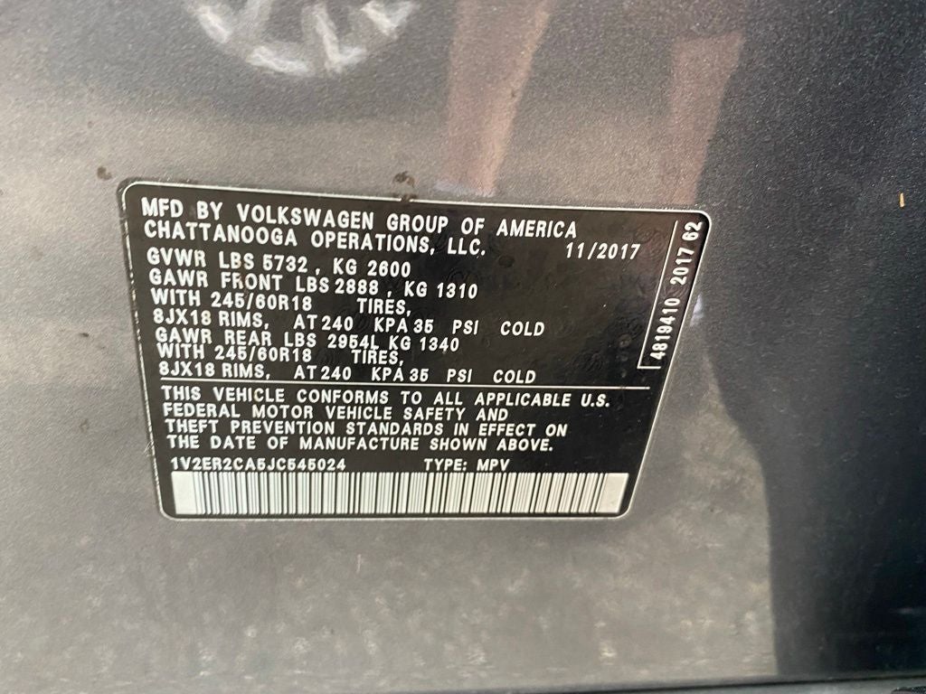 2018 Volkswagen Atlas SEL
