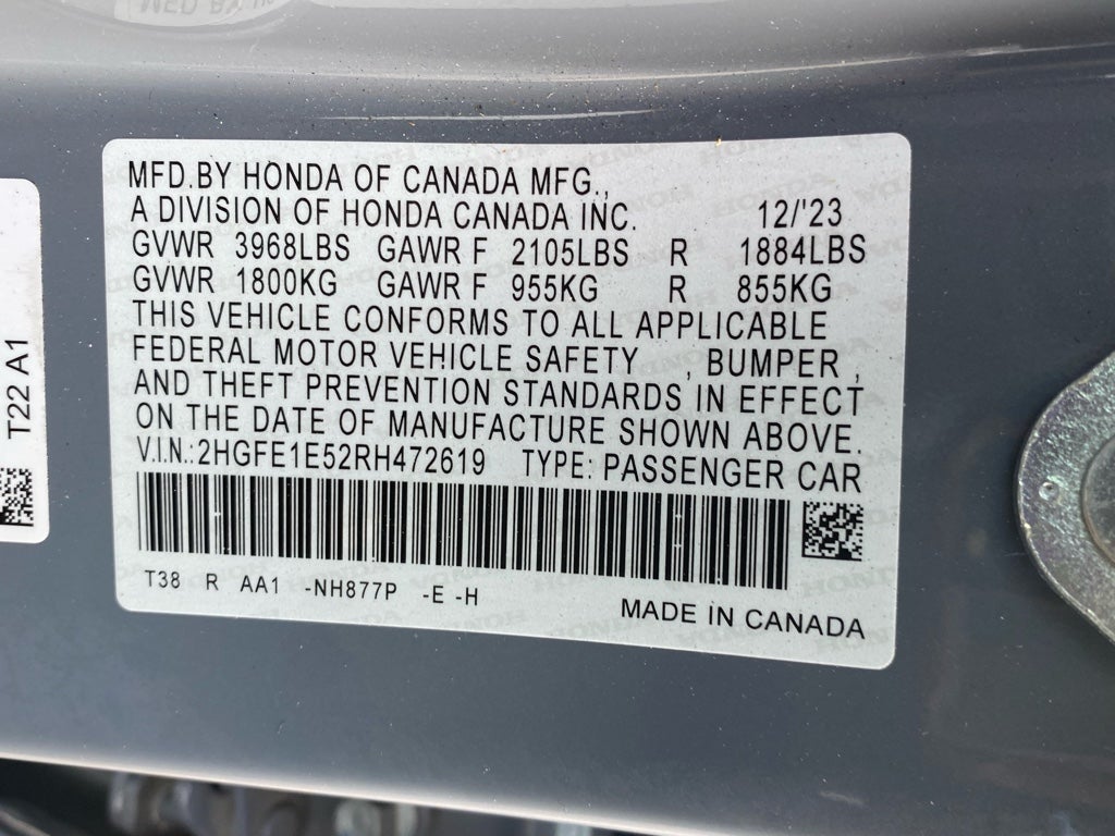 2024 Honda Civic Si 4DR MT