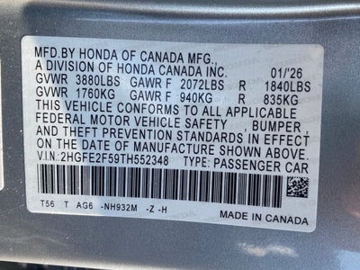 2026 Honda Civic Sport