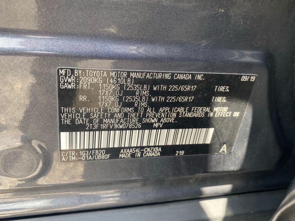 2019 Toyota RAV4 LE