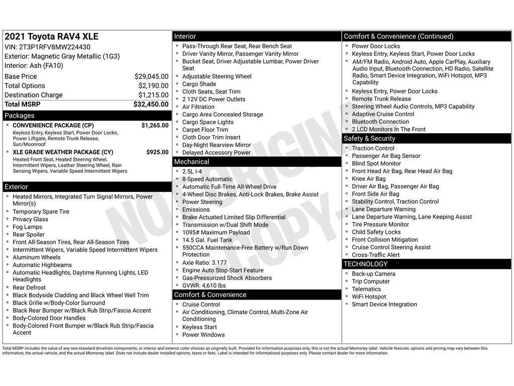 2021 Toyota RAV4 XLE