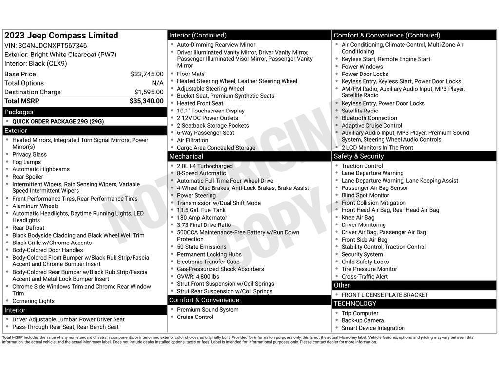2023 Jeep Compass Limited