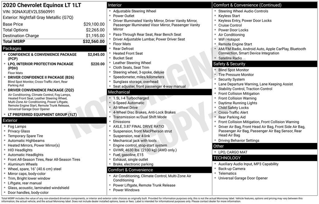 2020 Chevrolet Equinox LT