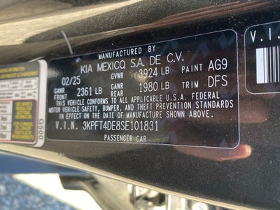 2025 Kia K4 LXS