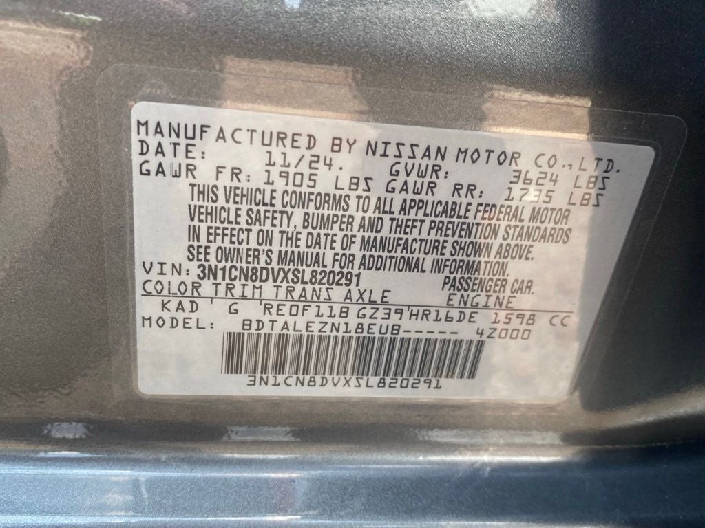 2025 Nissan Versa 1.6 S