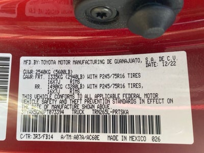 2023 Toyota Tacoma SR