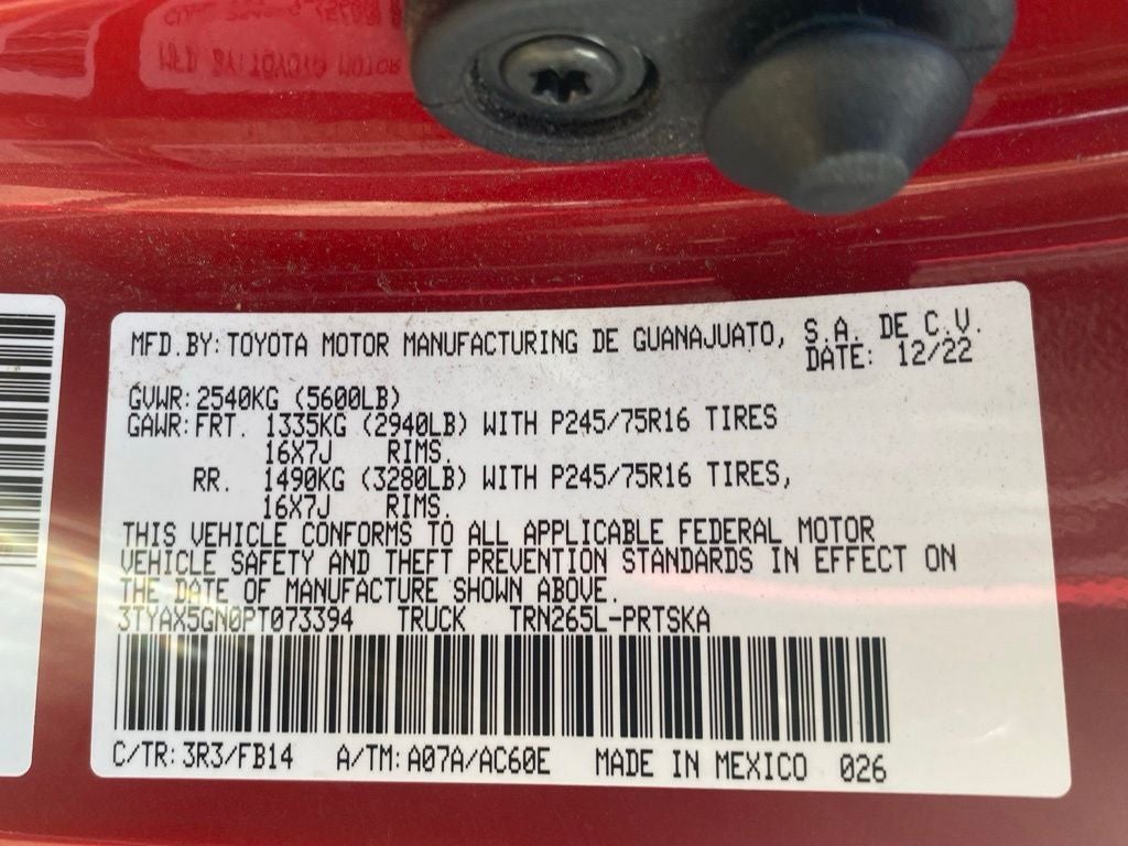 2023 Toyota Tacoma SR