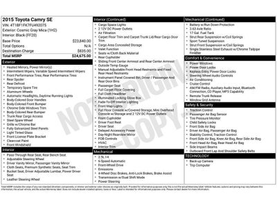2015 Toyota Camry SE