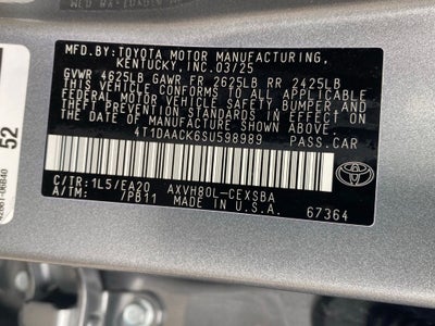 2025 Toyota Camry SE
