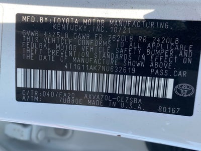 2022 Toyota Camry SE