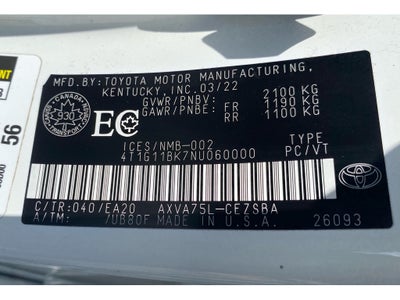 2022 Toyota Camry SE