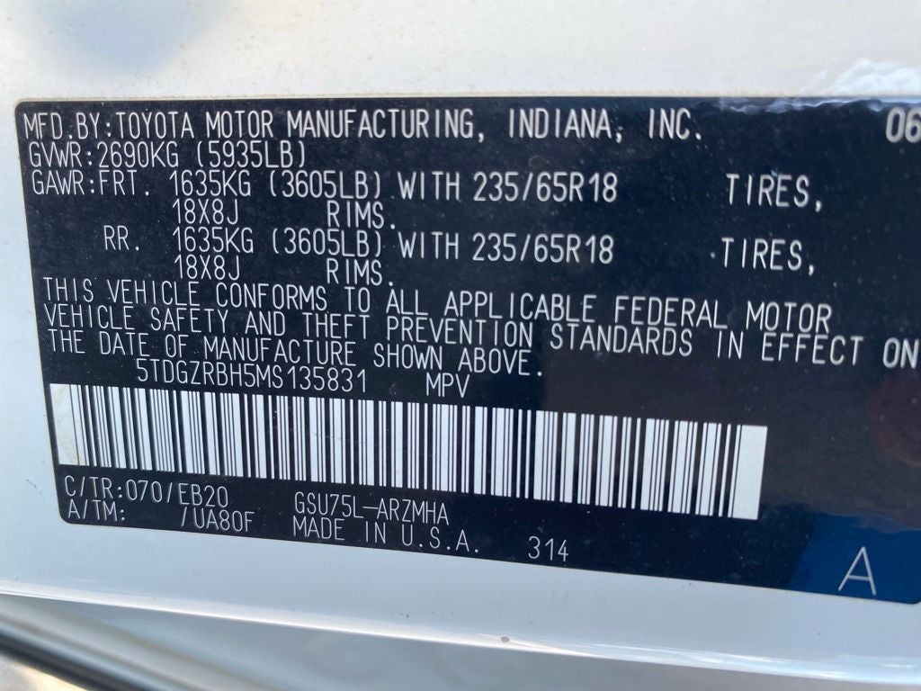 2021 Toyota Highlander XLE