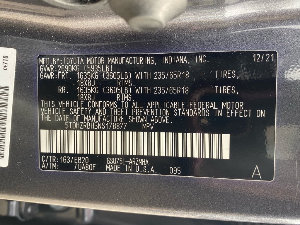 2022 Toyota Highlander XLE