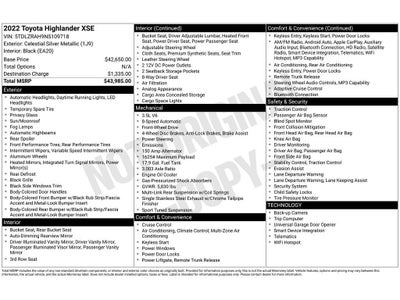 2022 Toyota Highlander XSE