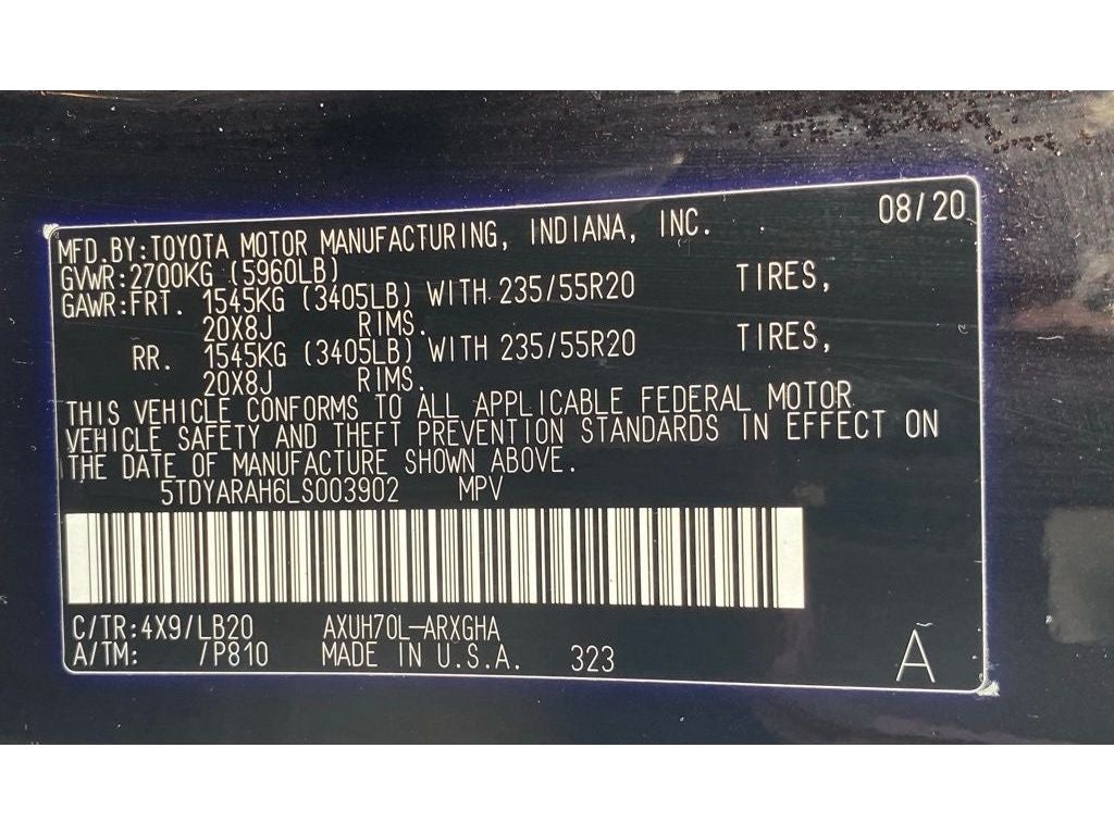 2020 Toyota Highlander Hybrid Limited