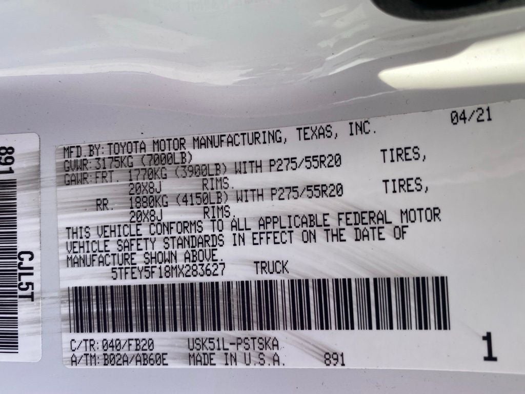 2021 Toyota Tundra SR5