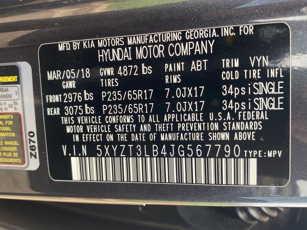 2018 Hyundai Santa Fe Sport 2.4 Base