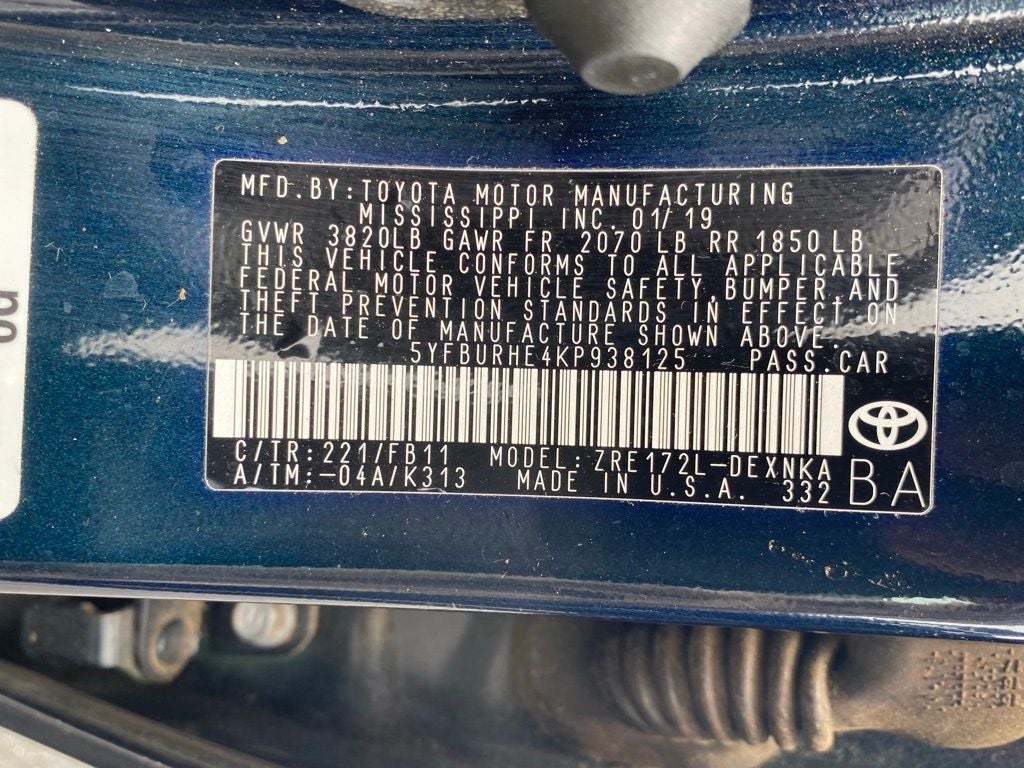 2019 Toyota Corolla LE