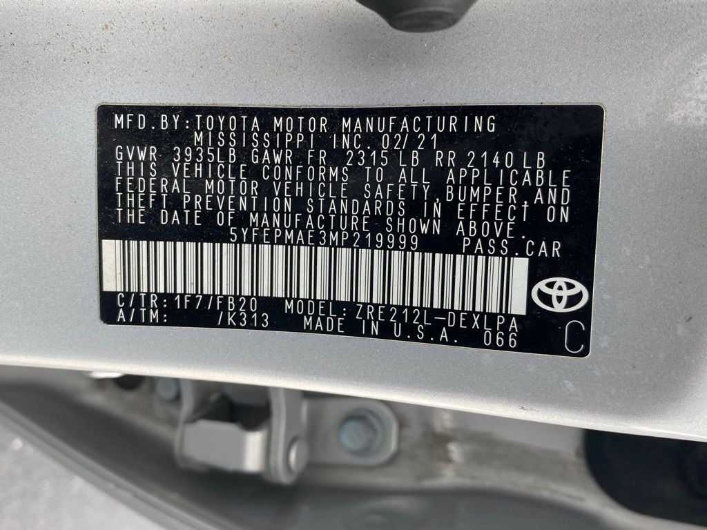 2021 Toyota Corolla LE