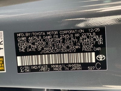 2026 Toyota Prius Prime SE