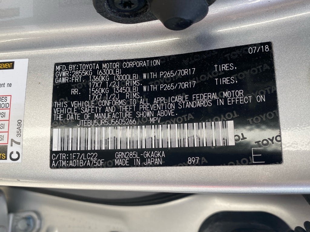 2018 Toyota 4Runner TRD Off Road Premium