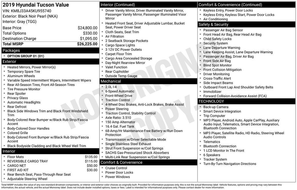 2019 Hyundai Tucson Value