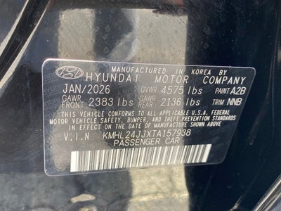 2026 Hyundai Sonata Hybrid Blue