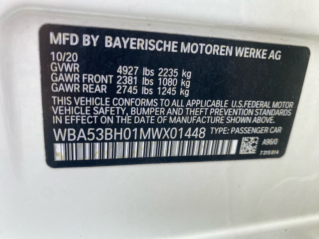 2021 BMW 5 series 530i